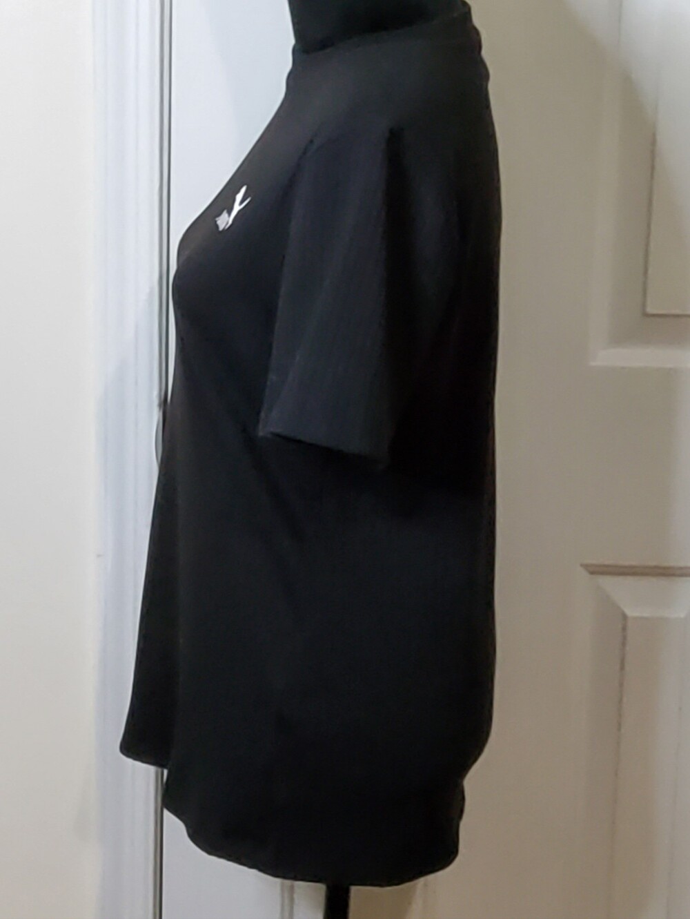 Puma Women's Classic Ribbed Slim Fit Crew Neck T-shirt Top Black Size XL - Picture 6 of 9